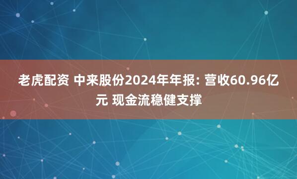 老虎配资 中来股份2024年年报: 营收60.96亿元 现金流稳健支撑